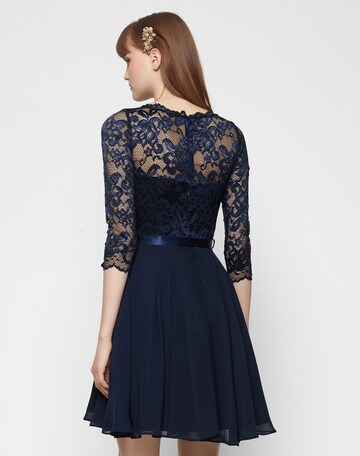 Robe de cocktail SWING en bleu