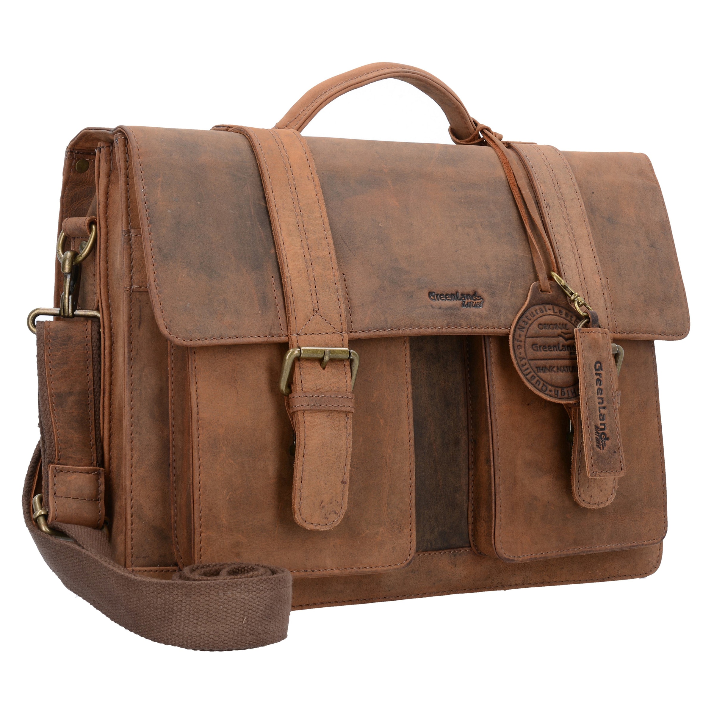 Sac à bandoulière 'Montenegro' Greenland Nature en marron