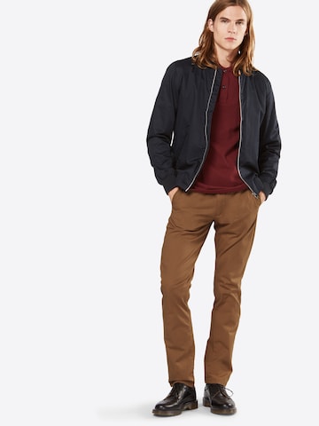 Coupe slim Pantalon chino 'Yard' SELECTED HOMME en marron