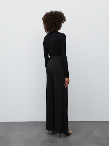 EDITED Shirt Bodysuit 'Eleonora' in Black