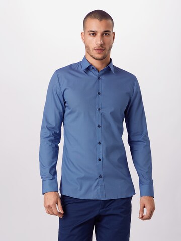 OLYMP Slim fit Ing - kék: elől