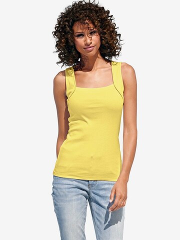 heine - Top em amarelo: frente