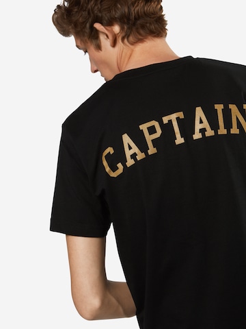 MT Men T-Shirt 'Captain' in Schwarz