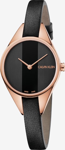 Calvin Klein Analoog horloge in Zwart: voorkant