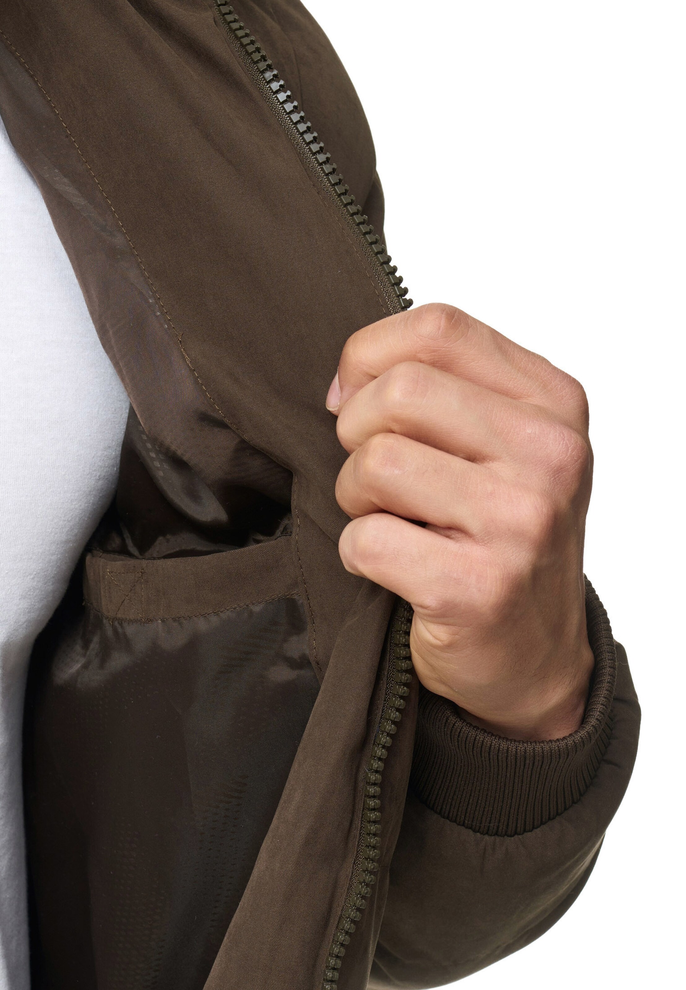 INDICODE JEANS Winterjas 'Adeline' in Bruin