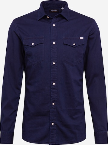 JACK & JONES - Ajuste regular Camisa 'Sheridan' en azul: frente