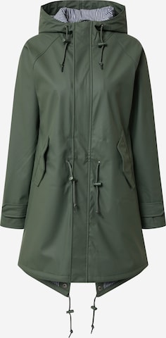 Derbe Raincoat 'Travel Friese' in Green: front