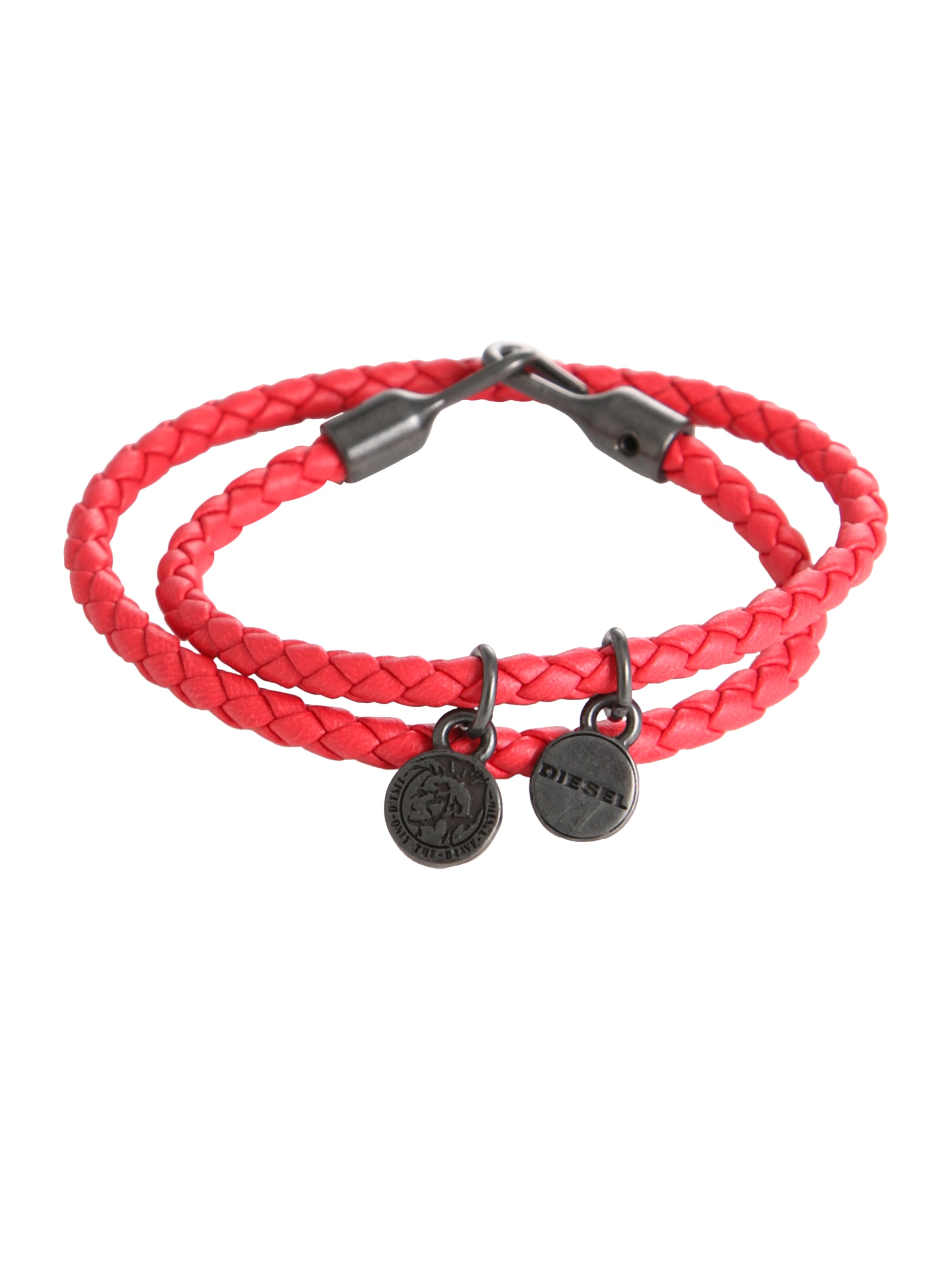DIESEL - Armband 'ALUCY BRACELET 2' in de kleur Rood