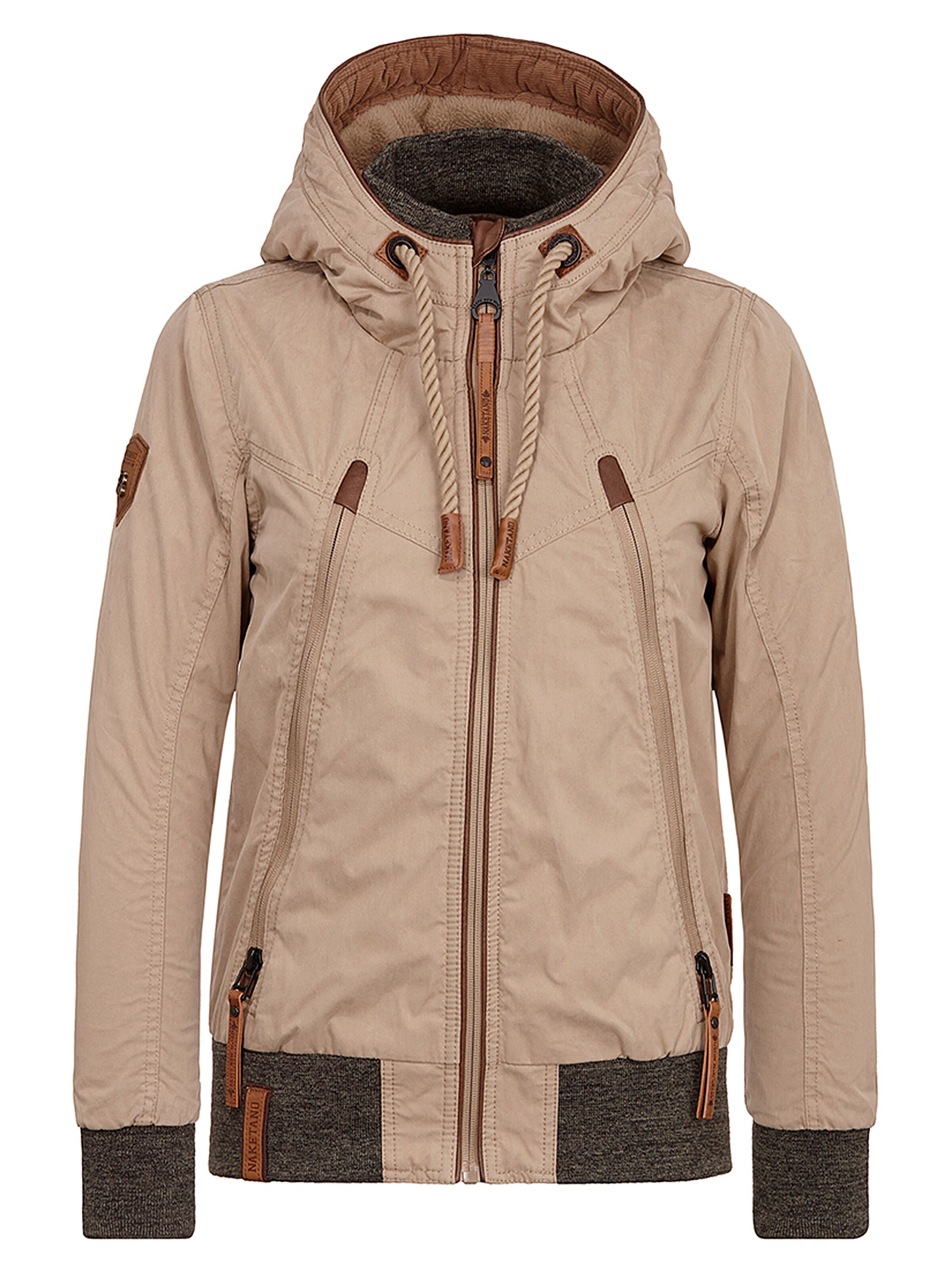 naketano - Tussenjas in de kleur Donkerbeige