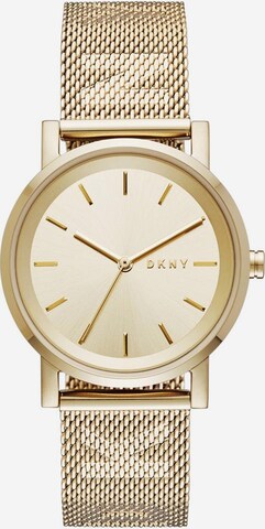 Montre à affichage analogique 'Soho' DKNY en or : devant