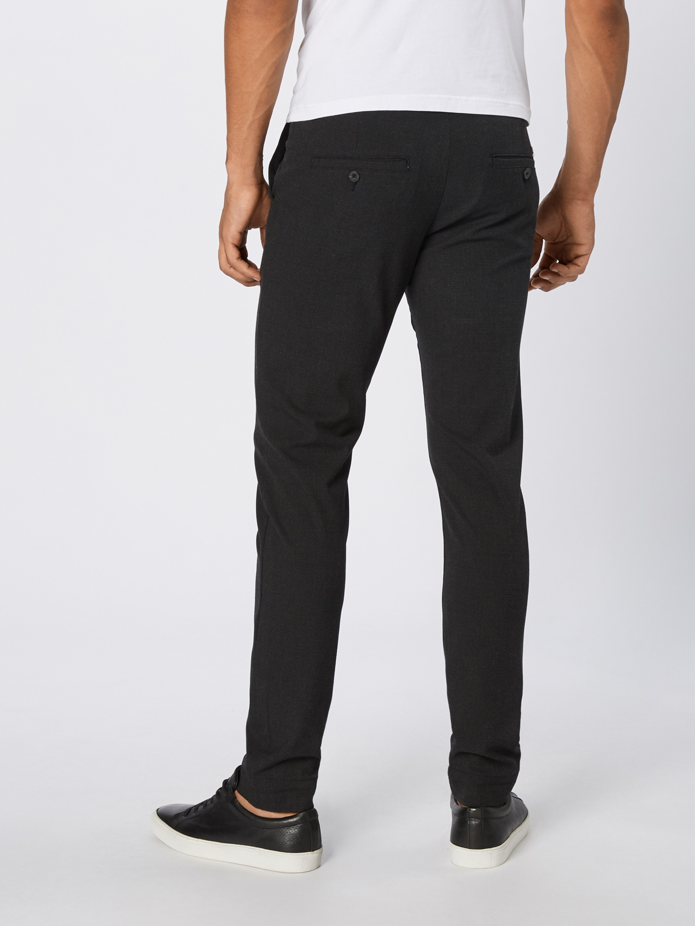 Pantaloni eleganți 'Marco Connor AKM 795 DG  Hound Noos' JACK & JONES pe gri închis: Privire spate