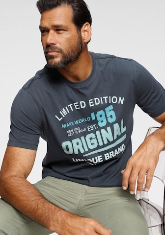Man's World Shirt in Blue: front