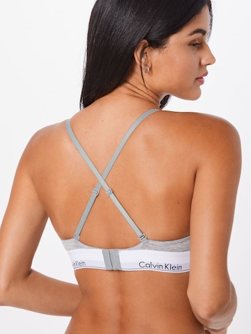 Calvin Klein Underwear Сутиен с триъгълни чашки Сутиен в сиво: отзад