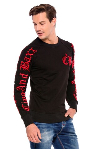 CIPO & BAXX Sweatshirt in Zwart