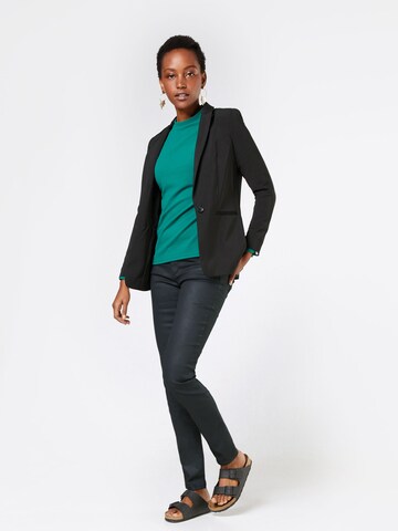 TOM TAILOR - Slimfit Vaquero 'slim Carrie with coating' en negro