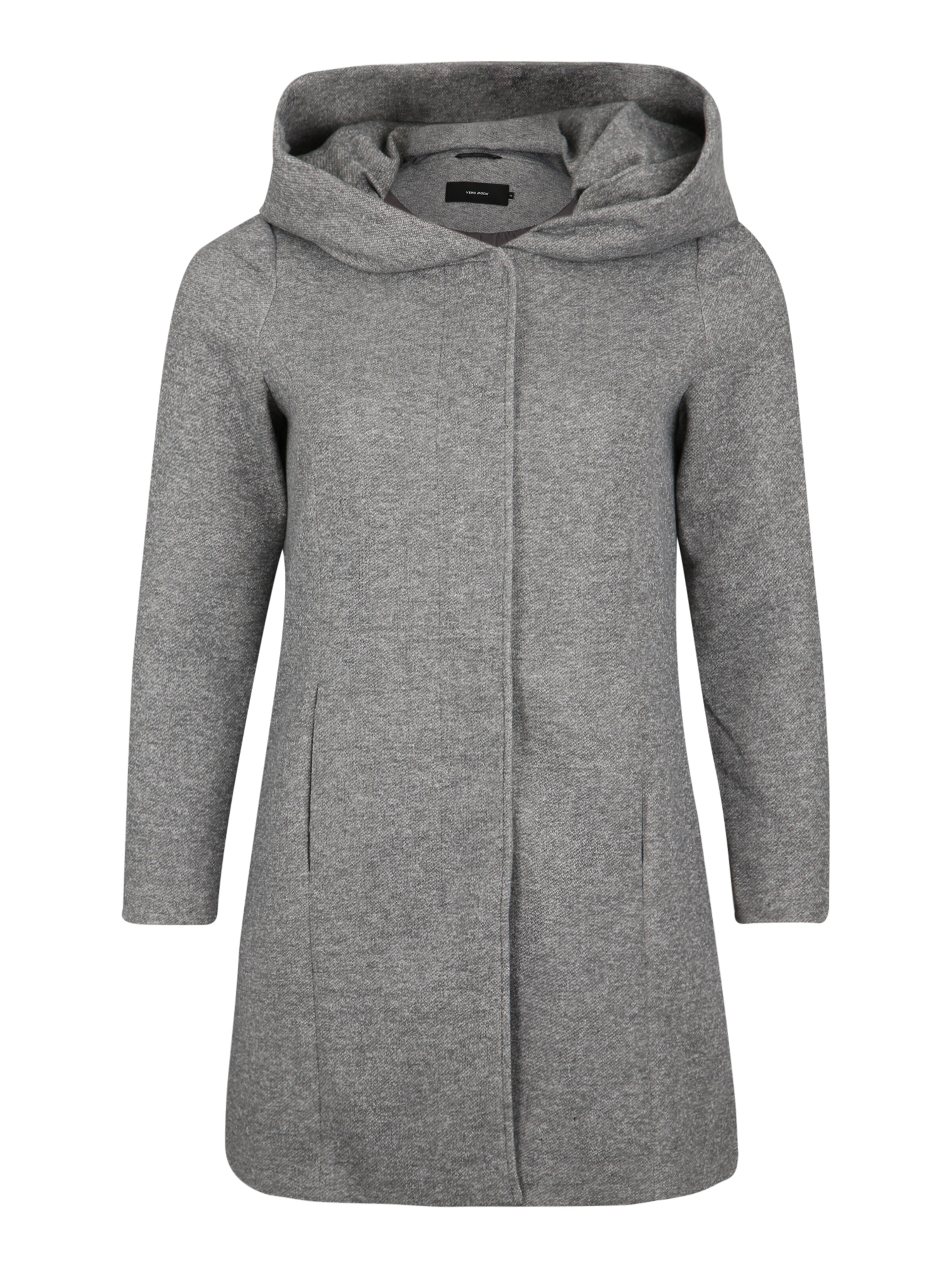 Vero Moda Curve - Tussenmantel 'DONA' in de kleur Lichtgrijs