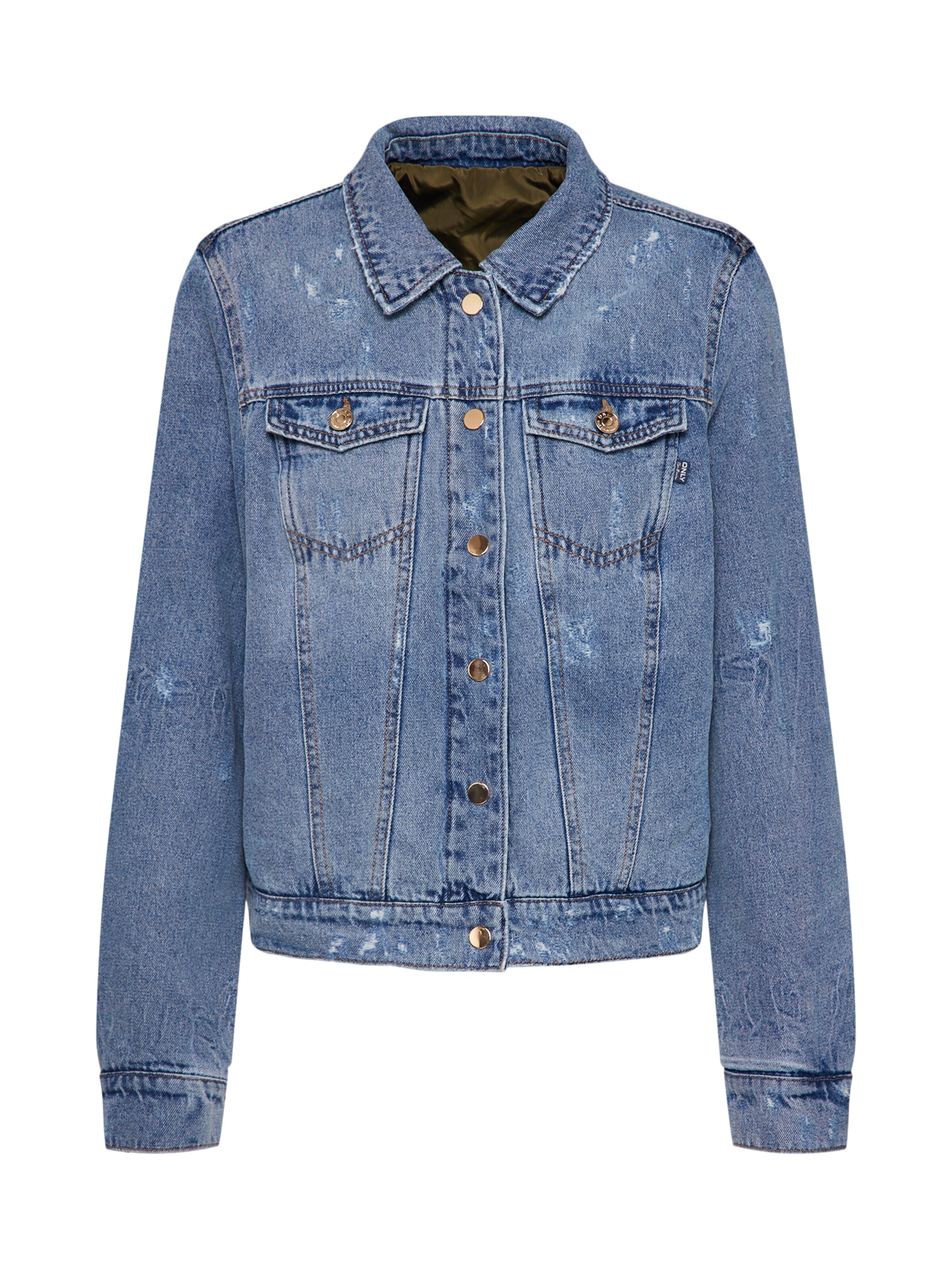 ONLY - Jacke in blue denim