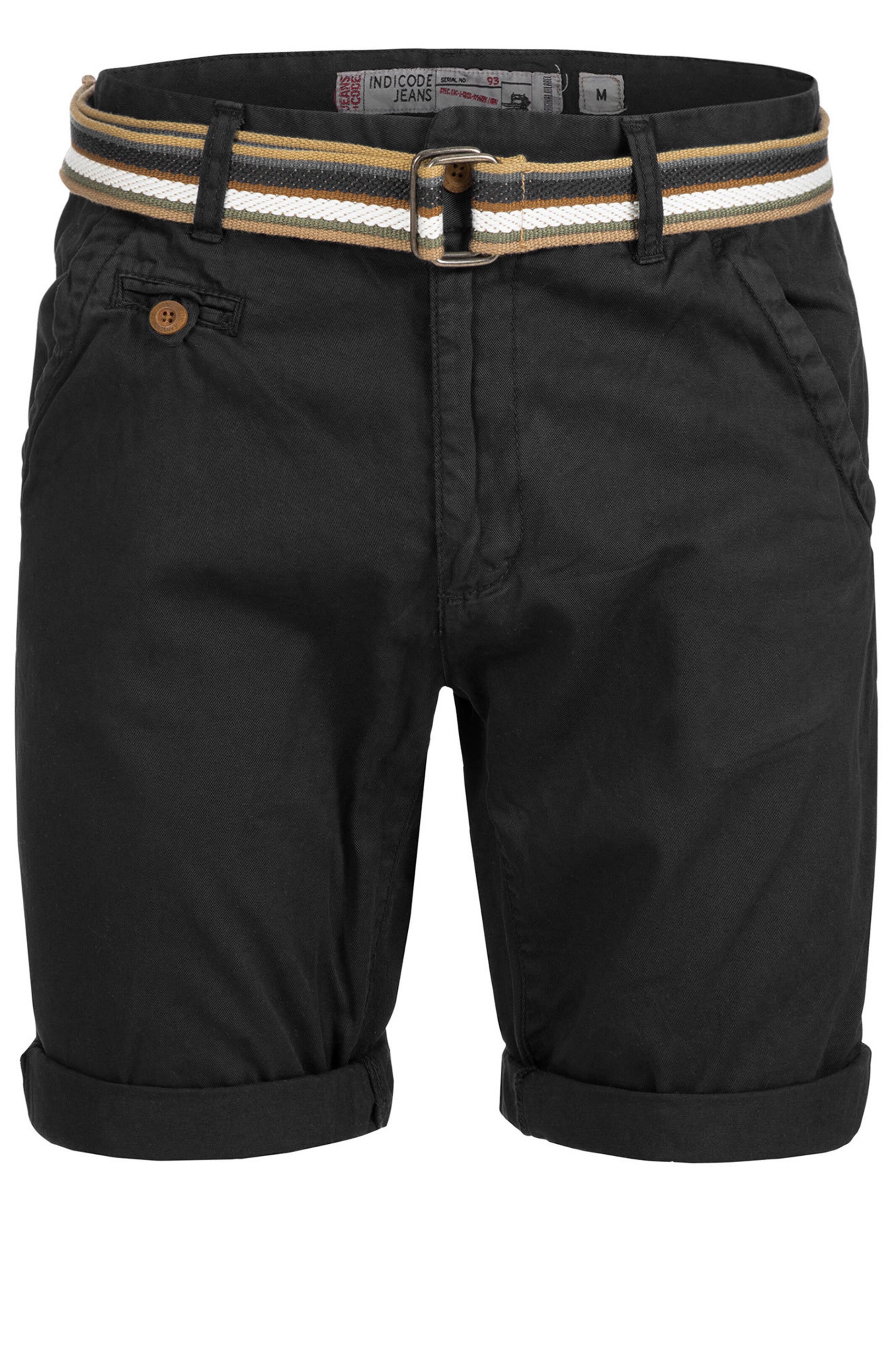 INDICODE JEANS Broek 'Cuba' in Zwart: voorkant