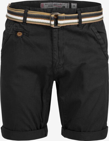 INDICODE JEANS Regular Shorts 'Cuba' in Schwarz: predná strana