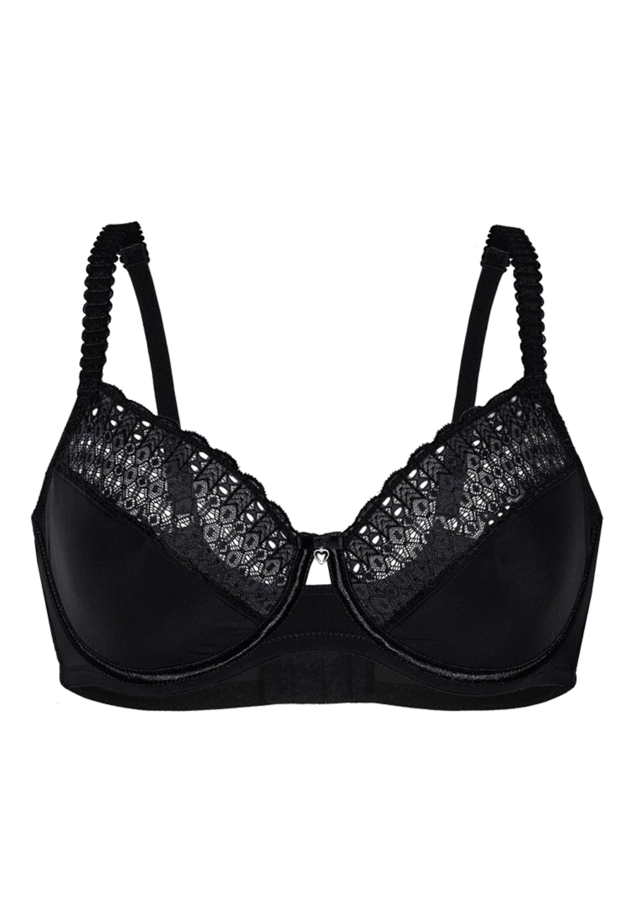 sassa T-Shirt Bügel-BH 'LOVELY SECRET' in Schwarz: Vorderseite