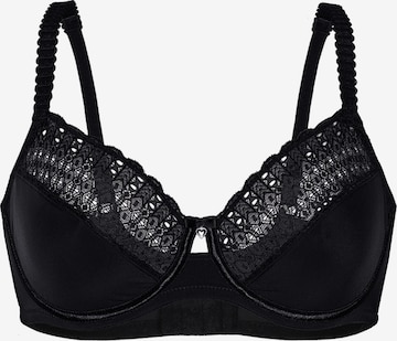 sassa T-shirt Bra 'LOVELY SECRET' in Black: front