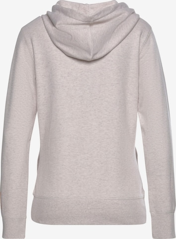 BENCH Zip-Up Hoodie in Beige