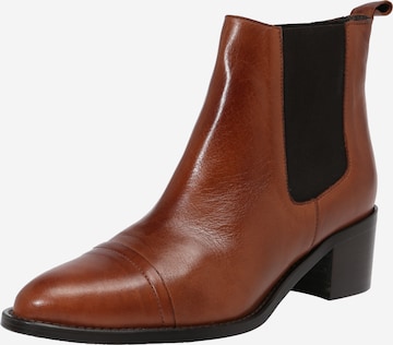 Bianco Chelsea boots in Bruin: voorkant