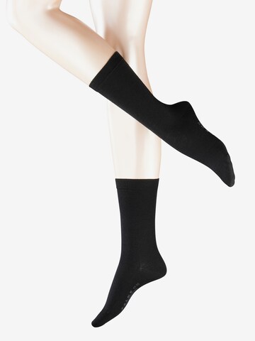 Chaussettes 'Softmerino' FALKE en noir