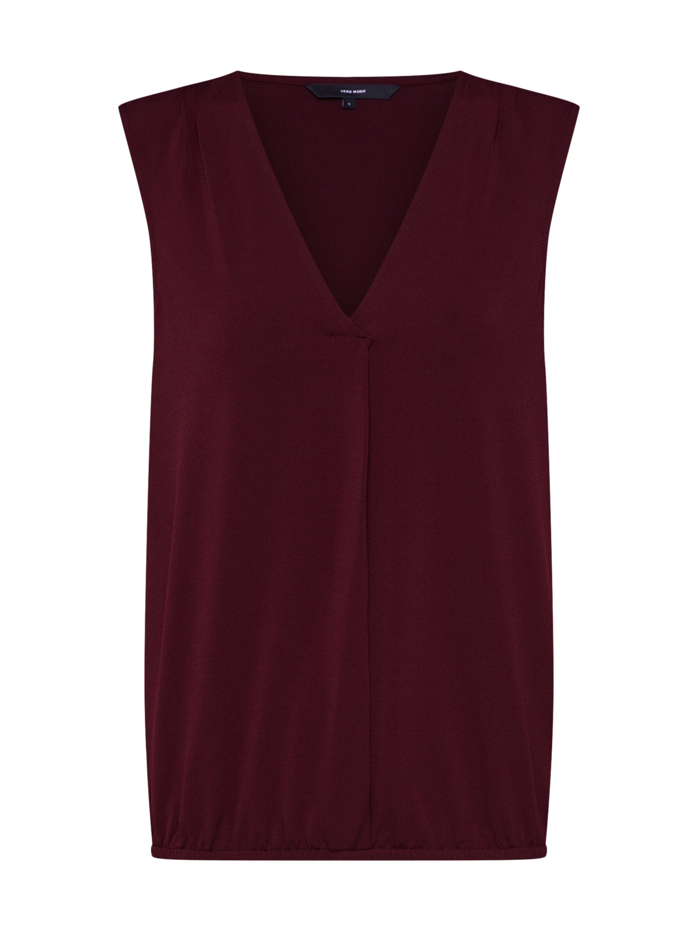 VERO MODA - Bluse 'MILLA SL TOP VO' in weinrot
