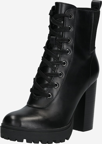 STEVE MADDEN Lace-Up Ankle Boots 'LATCH' in Black: front