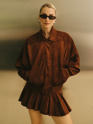 Brown Suede Two Piece Look