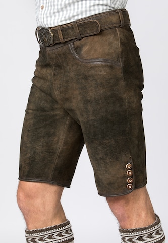 STOCKERPOINT Regular Trachten-housut 'Fred' värissä ruskea