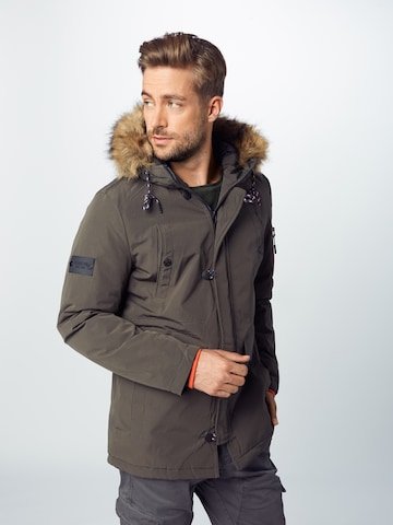 INDICODE JEANS Winter parka 'Leake' in Green