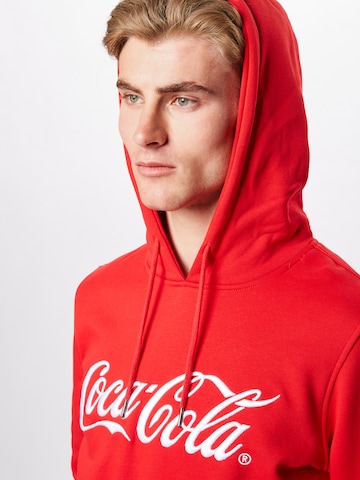 Merchcode Sweatshirt 'Coca Cola' in Red