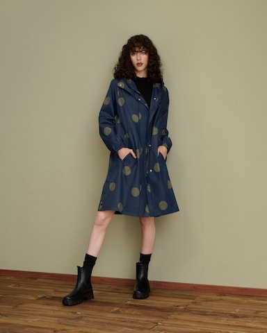 Polka Dot Raincoat Look