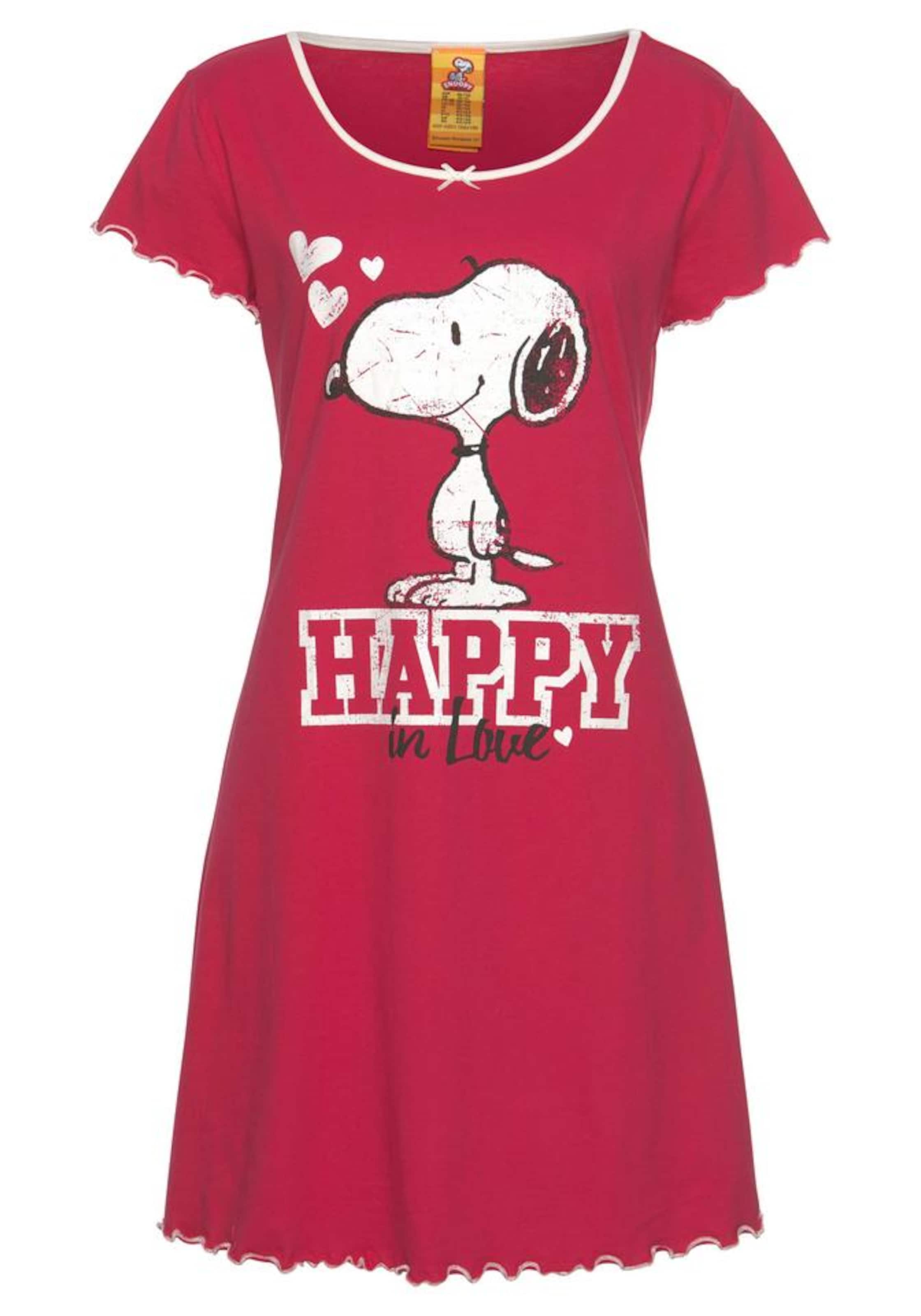 PEANUTS Nightgown in Red: front