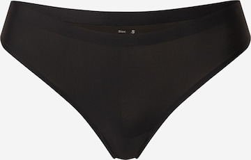 OW Collection Thong 'Seamless' in Black: front