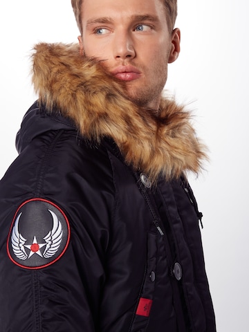 Giacca invernale 'Airborne' di ALPHA INDUSTRIES in nero