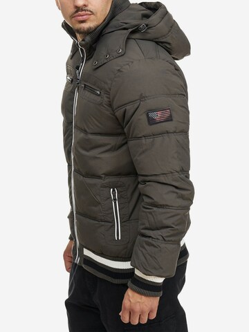 Veste d’hiver ' Marlon ' INDICODE JEANS en gris