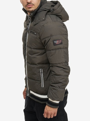 Veste d’hiver ' Marlon ' INDICODE JEANS en gris