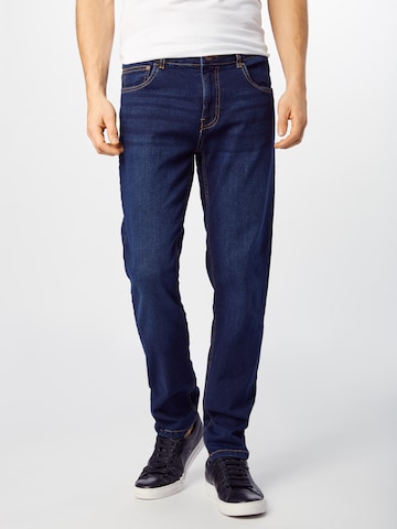 Urban Classics Regular Jeans in Blauw: voorkant