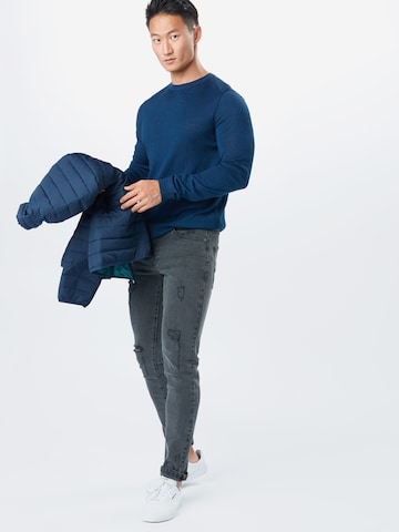 Denim Project Slimfit Džíny 'MR. RED' – šedá