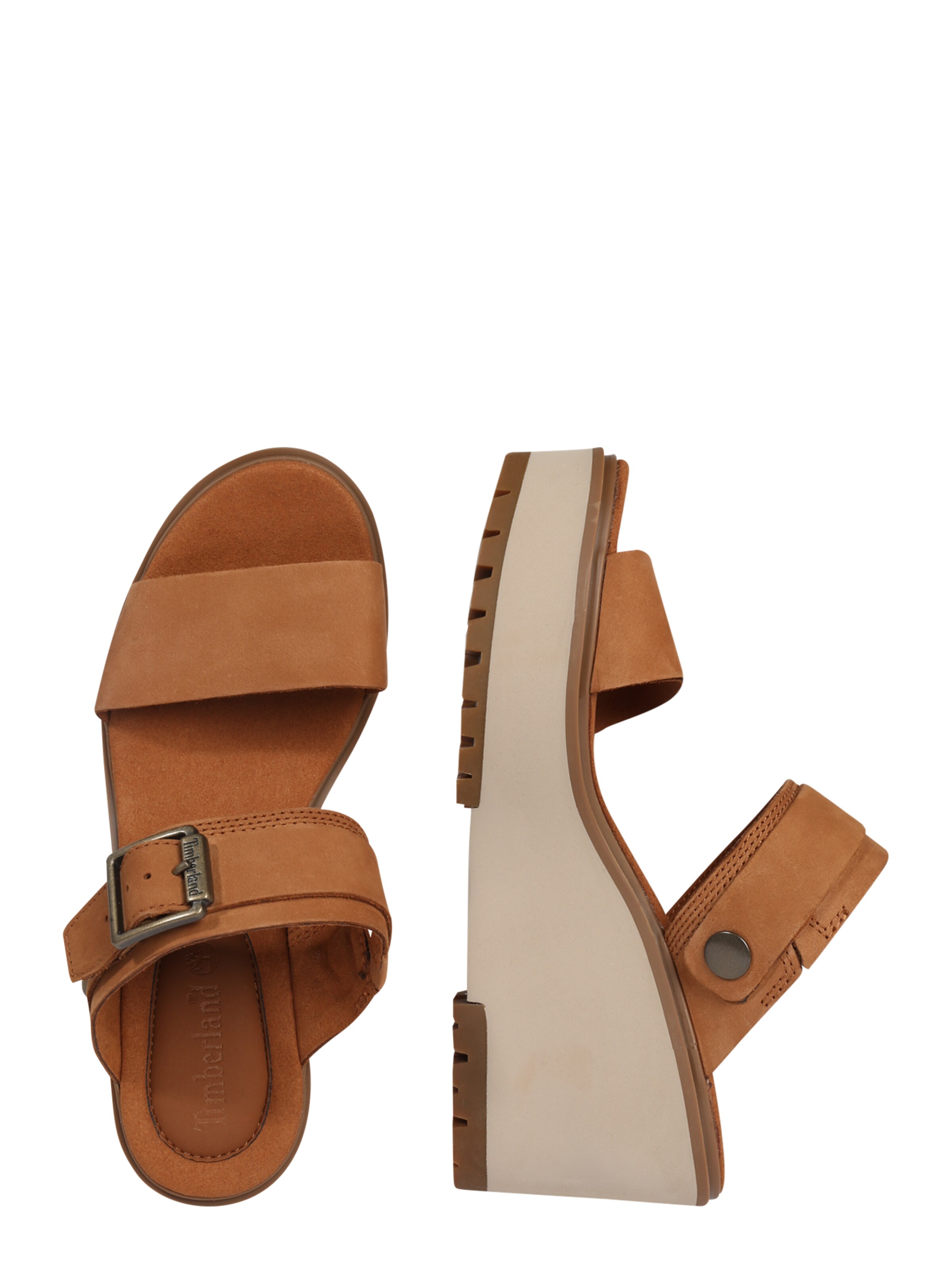 TIMBERLAND - Sandália 'Koralyn 2 Band Wedge' em castanho
