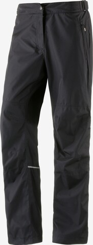 Maier Sports Regular Outdoor Pants 'Raindrop L' in Black: front