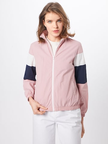 Urban Classics - Chaqueta de entretiempo en rosa: frente