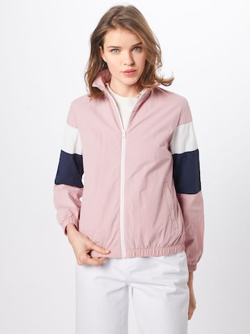 Urban ClassicsPrijelazna jakna - roza boja: prednji dio