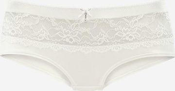 LASCANA Panty mit transparenter Spitze vorne in Beige: predná strana