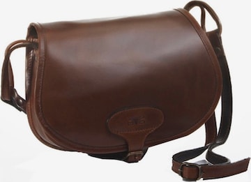 MIKA Crossbody Bag in Brown: front