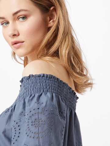 ONLY Off Shoulder Top in Blau