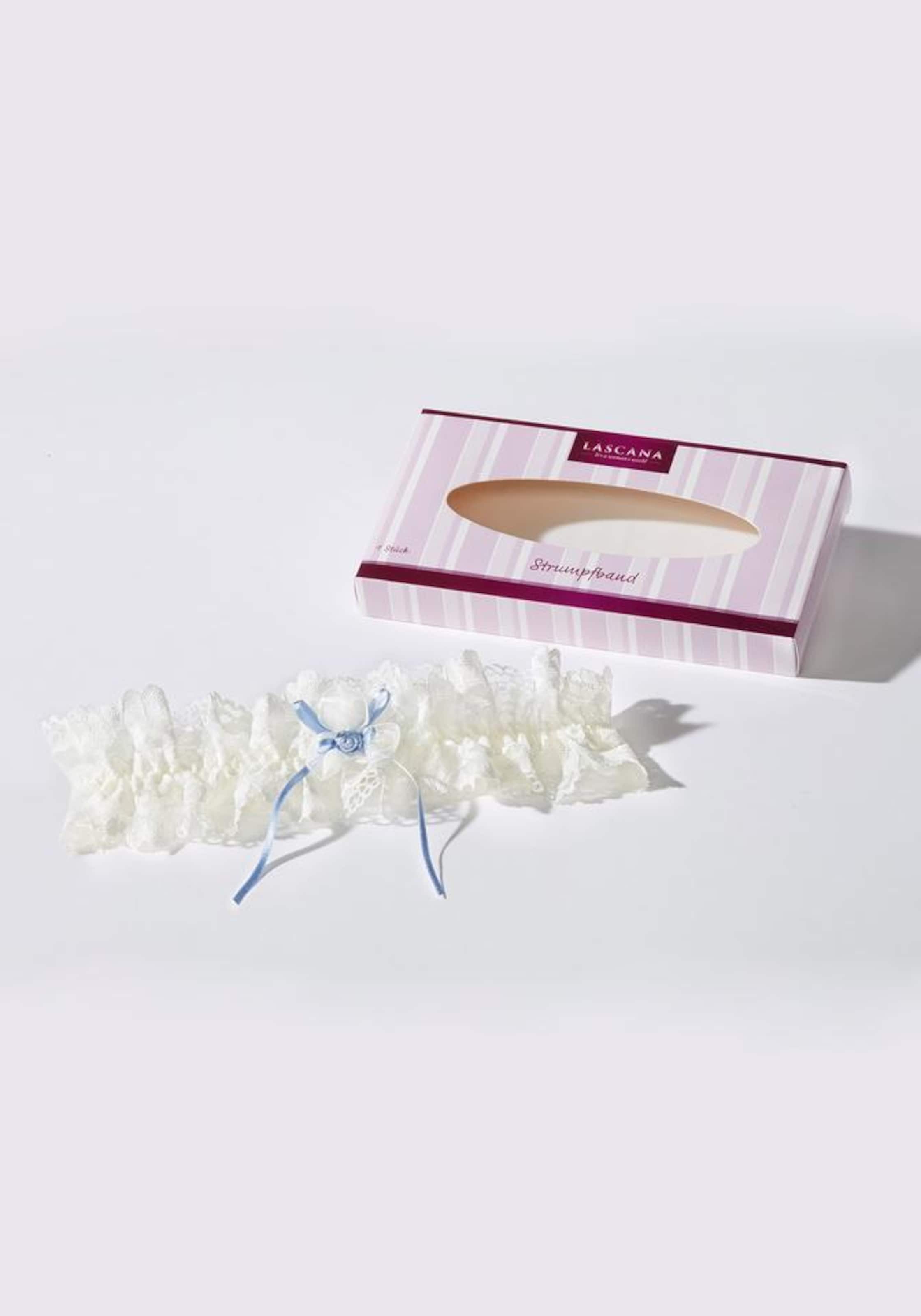 LASCANA - Strumpfband in creme